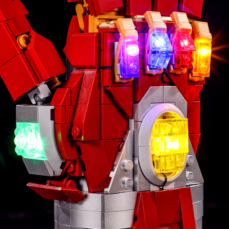 【Light Sets】Bricks LED Lighting 76223 Super heroes Marvel The Avengers Nano Gauntlet