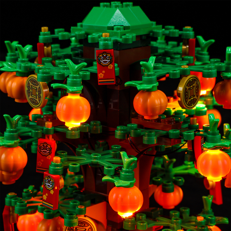 【Light Sets】Bricks LED Lighting 40648 Creator Seasonal Chinese Traditional Festivals Money Tree