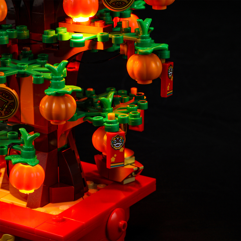 【Light Sets】Bricks LED Lighting 40648 Creator Seasonal Chinese Traditional Festivals Money Tree