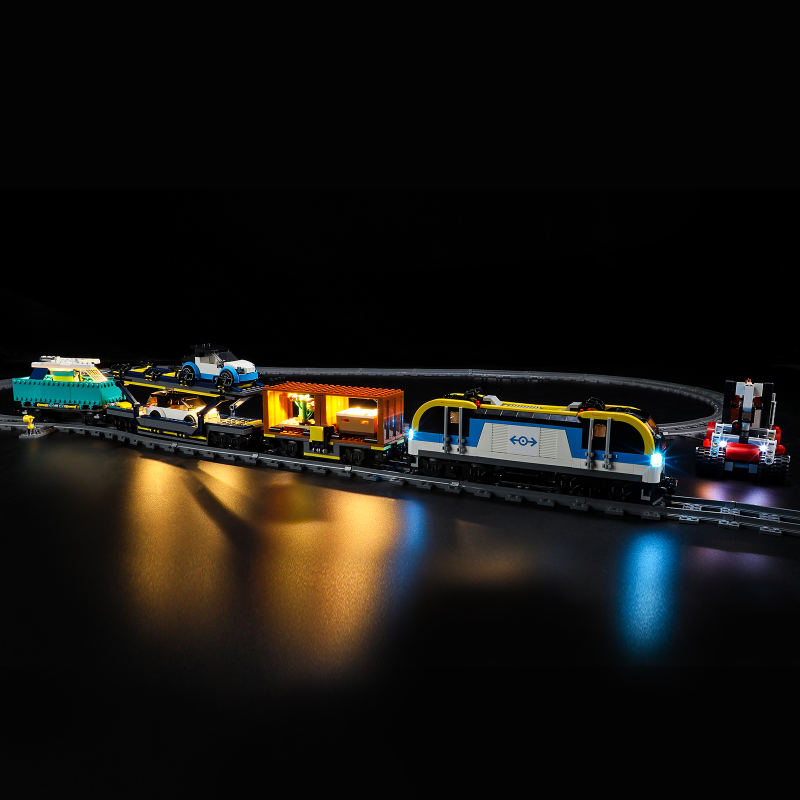 【Light Sets】Bricks LED Lighting 60336 City Trains Freight train