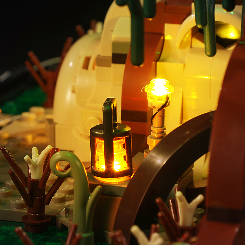 【Light Sets】Bricks LED Lighting 75330 Movie & Game Star Wars Dagobah Jedi Training Diorama