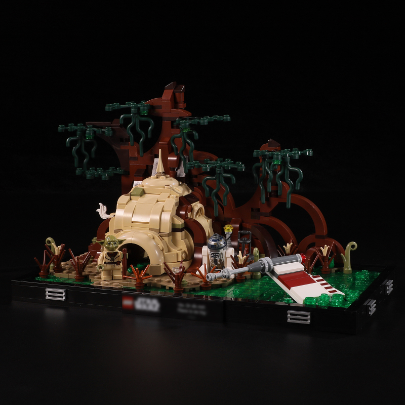 【Light Sets】Bricks LED Lighting 75330 Movie & Game Star Wars Dagobah Jedi Training Diorama