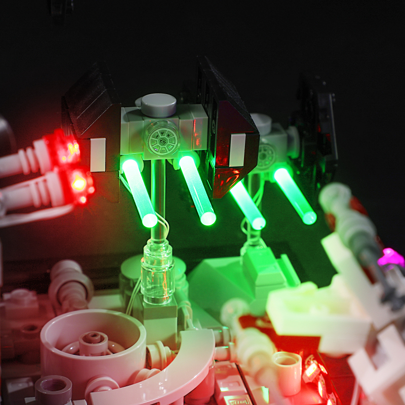 【Light Sets】Bricks LED Lighting 75329 Movie & Game Star Wars Death Star Trench Run Diorama