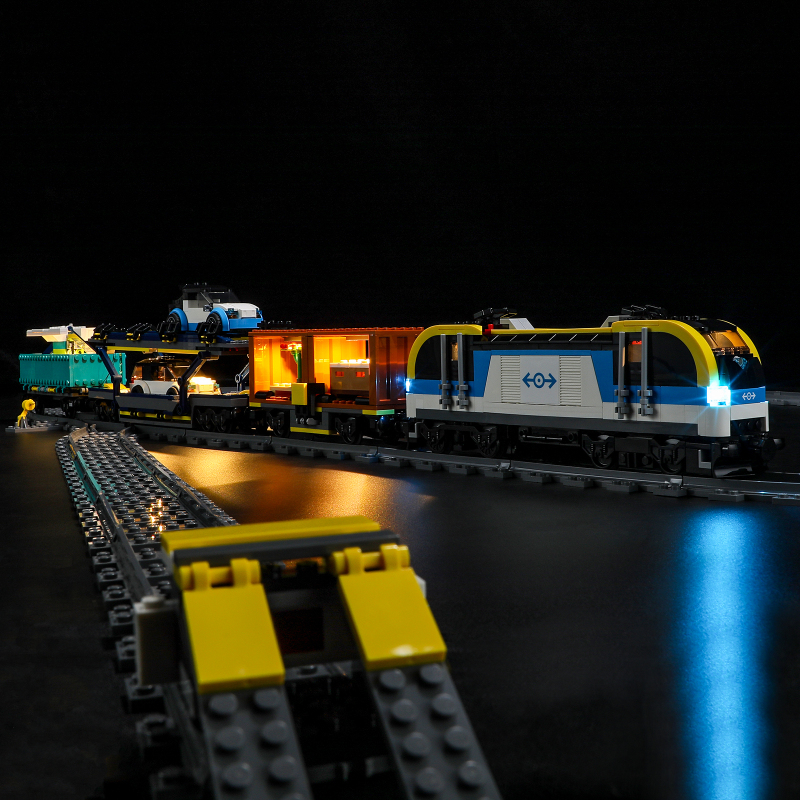 【Light Sets】Bricks LED Lighting 60336 City Trains Freight train