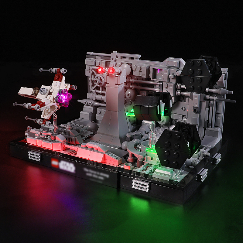【Light Sets】Bricks LED Lighting 75329 Movie & Game Star Wars Death Star Trench Run Diorama