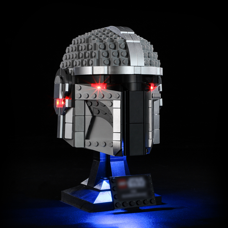 【Light Sets】Bricks LED Lighting 75328 Movie & Game Star Wars The Mandalorian Helmet