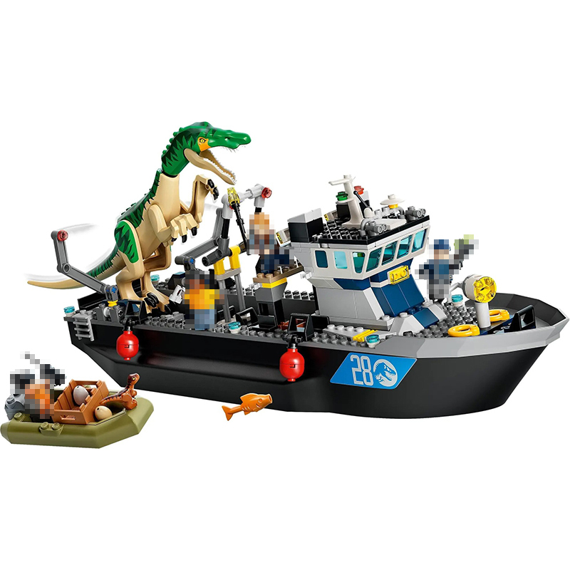 【Pre-Sale】Baryonyx Dinosaur Boat Escape Jurassic World  Movie & Game 76942