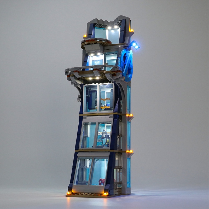 [Light Sets] LED Lighting Kit for Avengers Tower Battle 76166