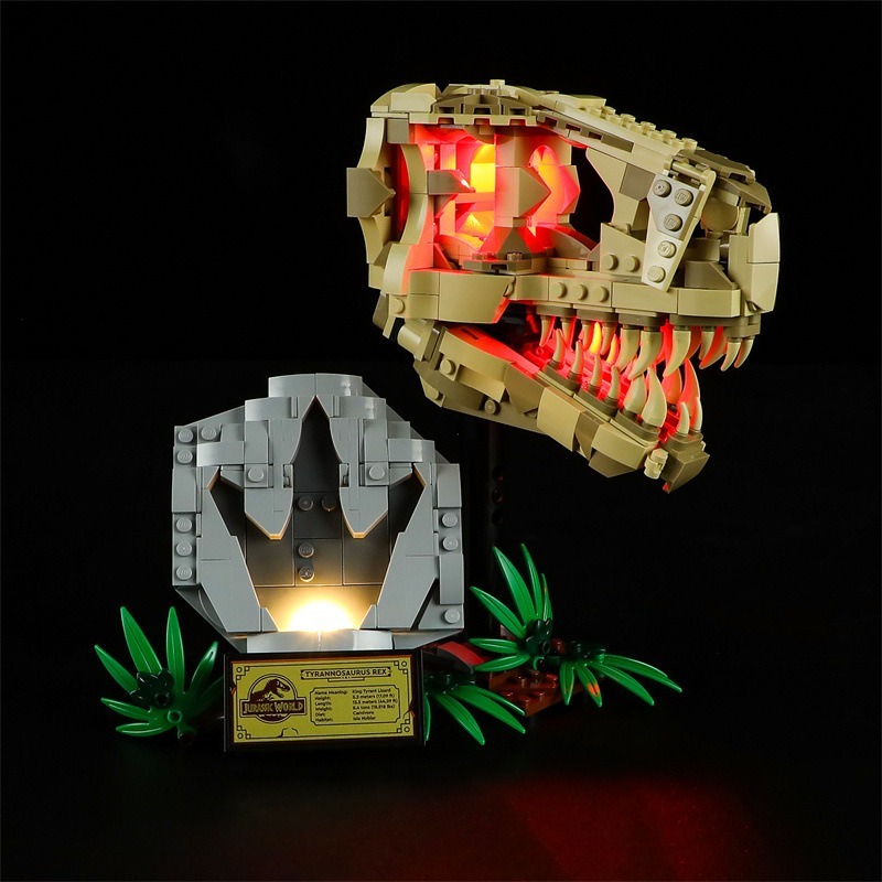 LED Lighting Kit for Dinosaur Fossils: T. rex Skull 76964