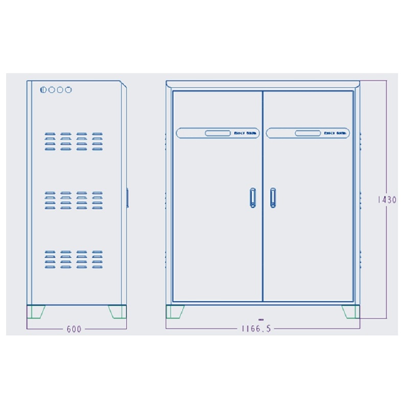RisunPower 51.2Khw Big Power Stack Type All in one Off Grid Residential Power Storage Lithium battery LiFePO4 51.2V 1000AH