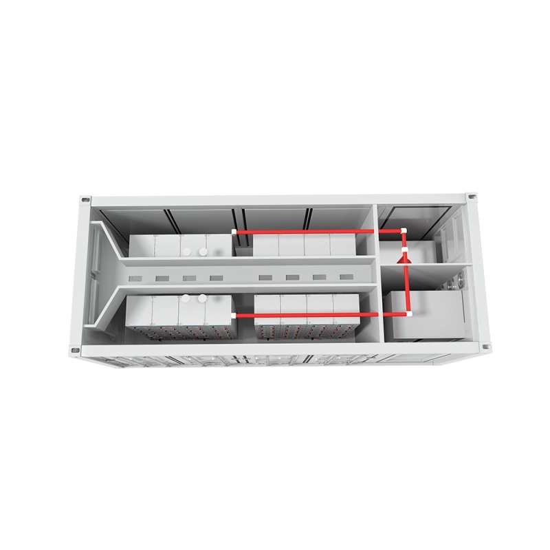20 Feet Container 3440kWh 3.44MWh Power Industrial Energy Storage System 1228.8V 2800Ah LiFePO4 Lithium Battery Liquid Cooling