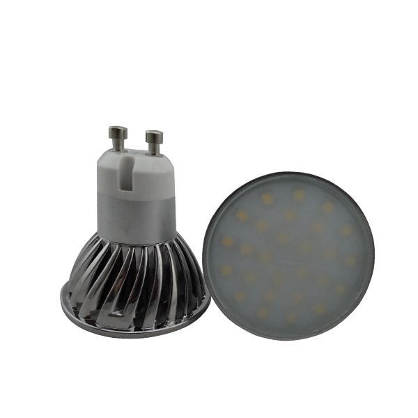 Able No Flicker Ra80 3.5W 24SMD 2835 380Lm 230V AC Chrome Bulb GU10 Led Bulbs LED GU10 Lamps