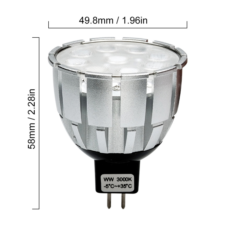 Aluminum PMMA D5007 Dimmable MR16 AS-MR16-S04-Asiatronics Set Lighting