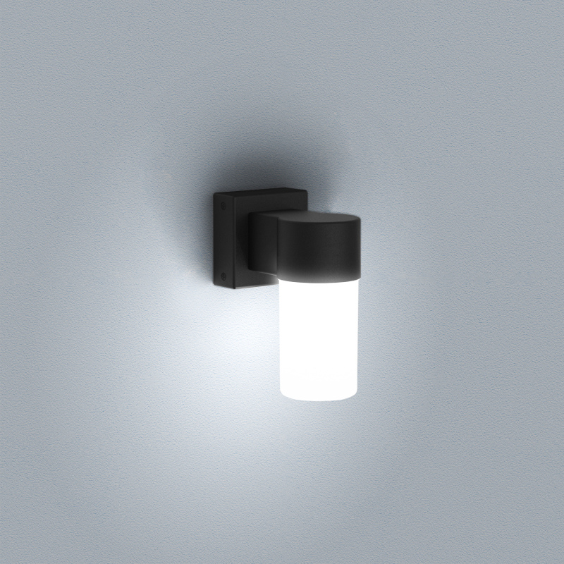 Outdoor 7W 500lm 17CM Black Architectural LED Wall Light AS-WL-BL13-Asiatronics Set Lighting