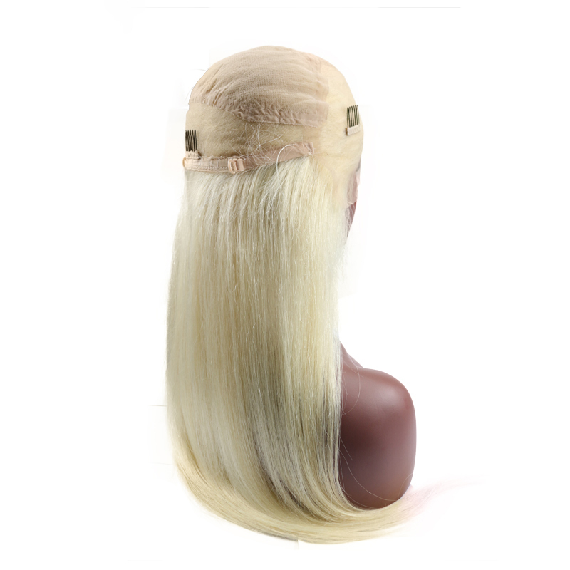 Berrys Fashion 613 Blonde Full Lace Wig Straight Hair, with Transparent Lace Frontal and Bleached Knots