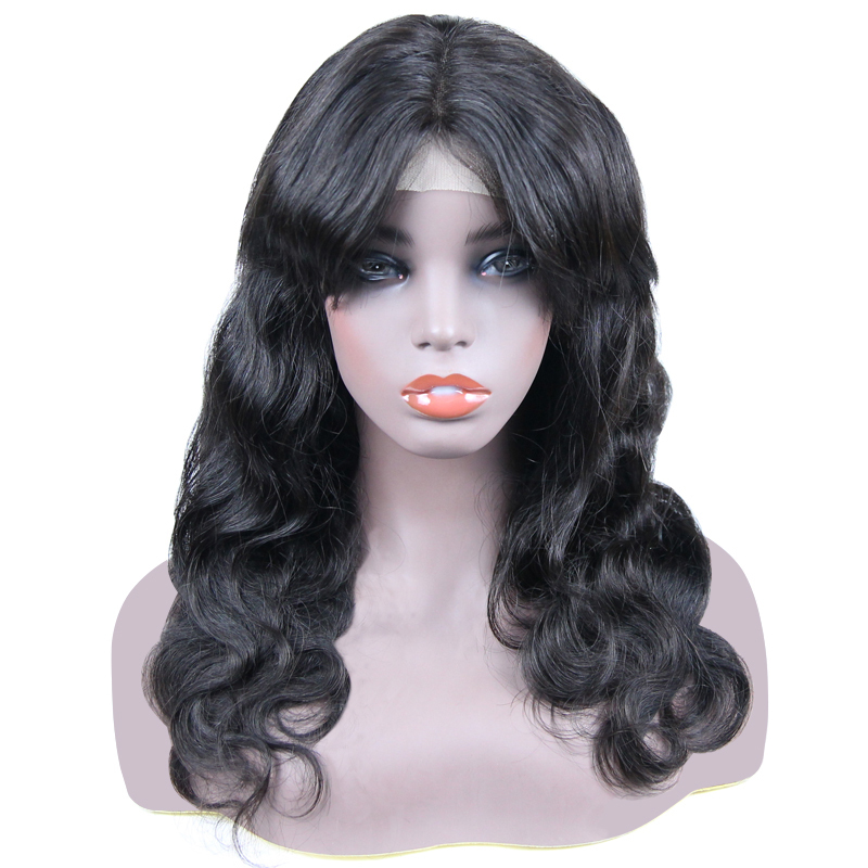 5x5 Lace Closure Body Wave Bangs wig Brazilian Virgin Hair Pre plucked Closure Unprocessed 100% Virgin Human Hair Extensions Berrys Fashion