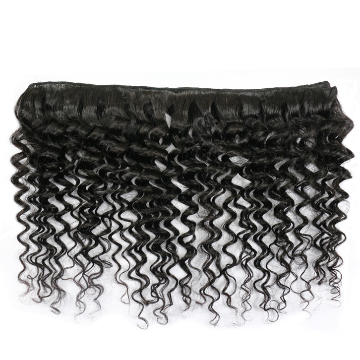 Deep Wave Human Hair 2 Bundles + Lace 13*6 Frontal Virgin Hair 100% Unprocessed Virgin Human Berrys Hair Product