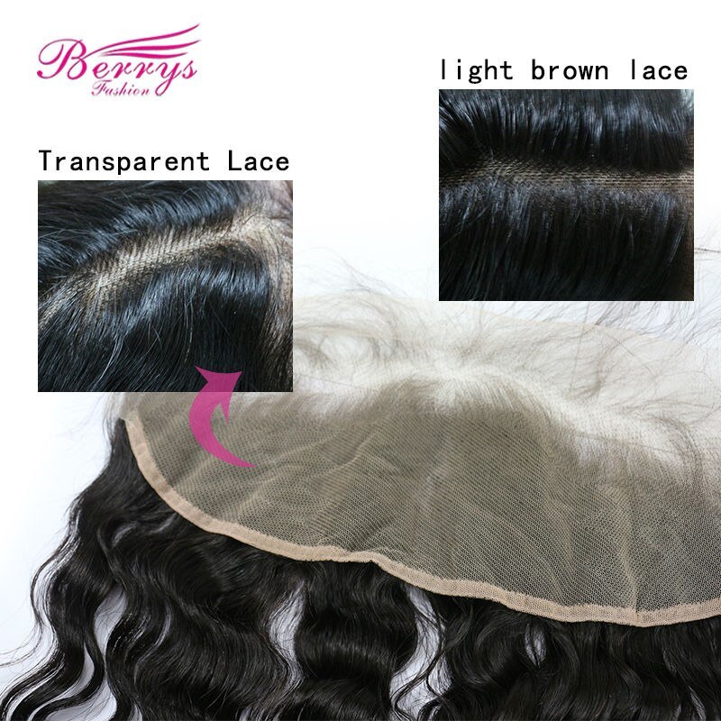 Berrysfashion Hair New Arrive Mix Donors Hair 13x4 HD/Transparent Frontal LW