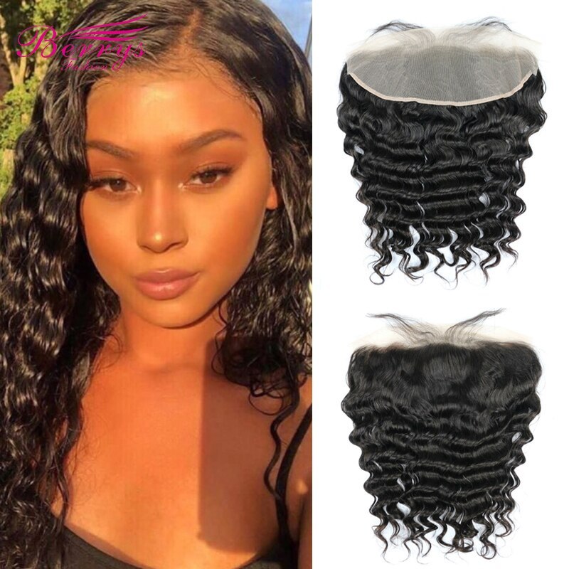 Berrysfashion Hair New Arrive Mix Donors Hair 13x4 HD/Transparent Frontal LW