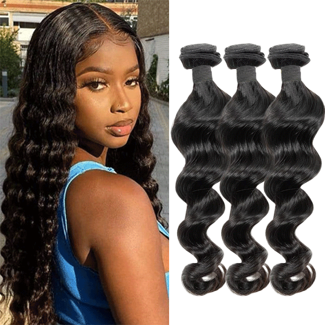 Malaysia Red Band Raw Hair Bundles Loose Wave Human Hair High Quality