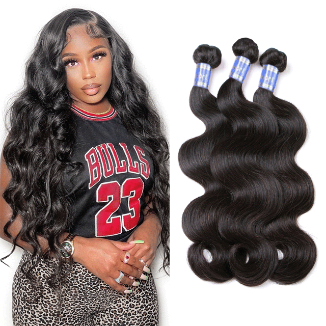 Indian Yellow Band Virgin Hair Bundles Body Wave Human Hair High Quality