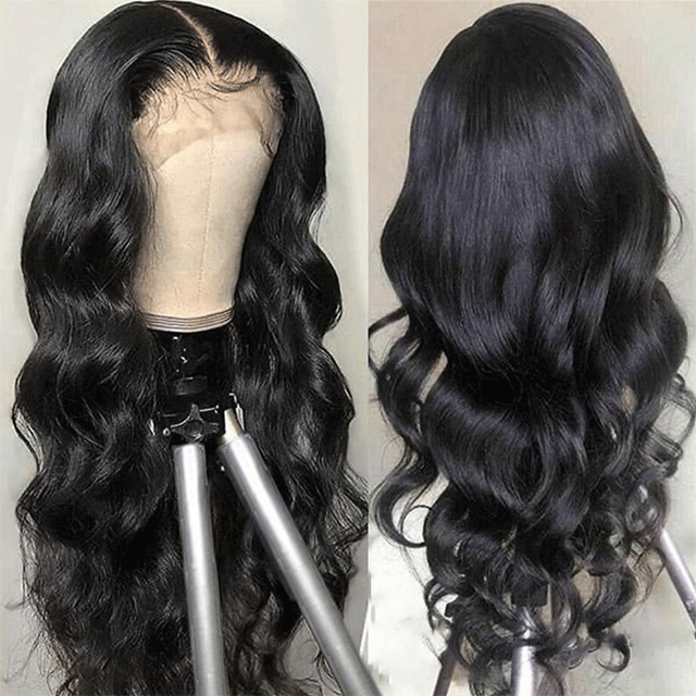 HD /Transparent Single Donor Raw Hair 13x6 Body Wave Frontal Wigs 10-30inch Berrys Fashion Hair