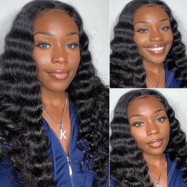 HD /Transparent Single Donor Raw Hair 5x5 Loose Wave Closure Wigs 10-30inch Berrys Fashion Hair