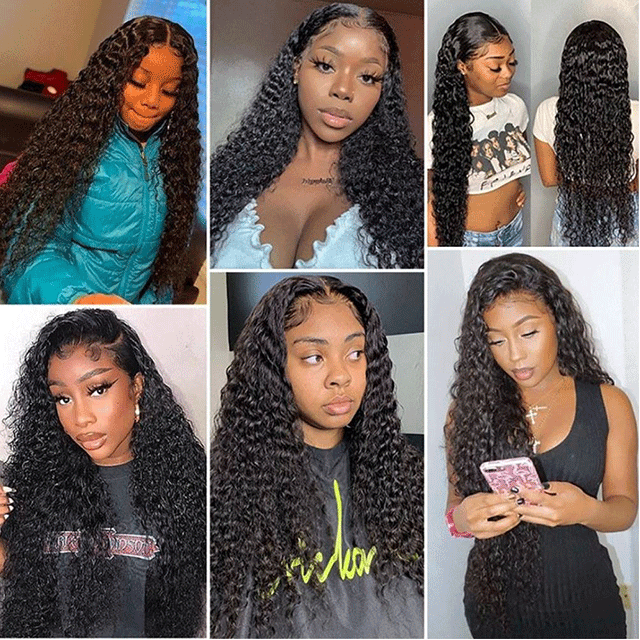 HD /Transparent Single Donor Raw Hair 5x5 Kinky Curly Closure Wigs 10-30inch Berrys Fashion Hair