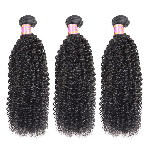 Peruvian Raw Hair Bundles Kinky Curly Human Hair High Quality Without any Chemical Processed