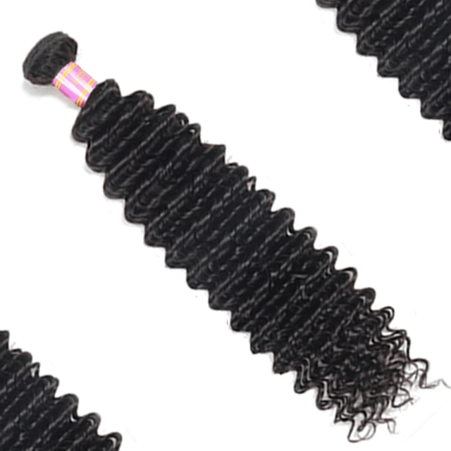 Peruvian Raw Hair Bundles Deep Wave Human Hair High Quality Without any Chemical Processed