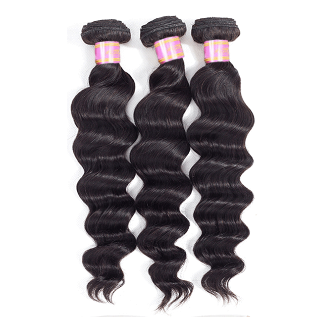 Peruvian Raw Hair Bundles Big Deep Wave Human Hair High Quality Without any Chemical Processed