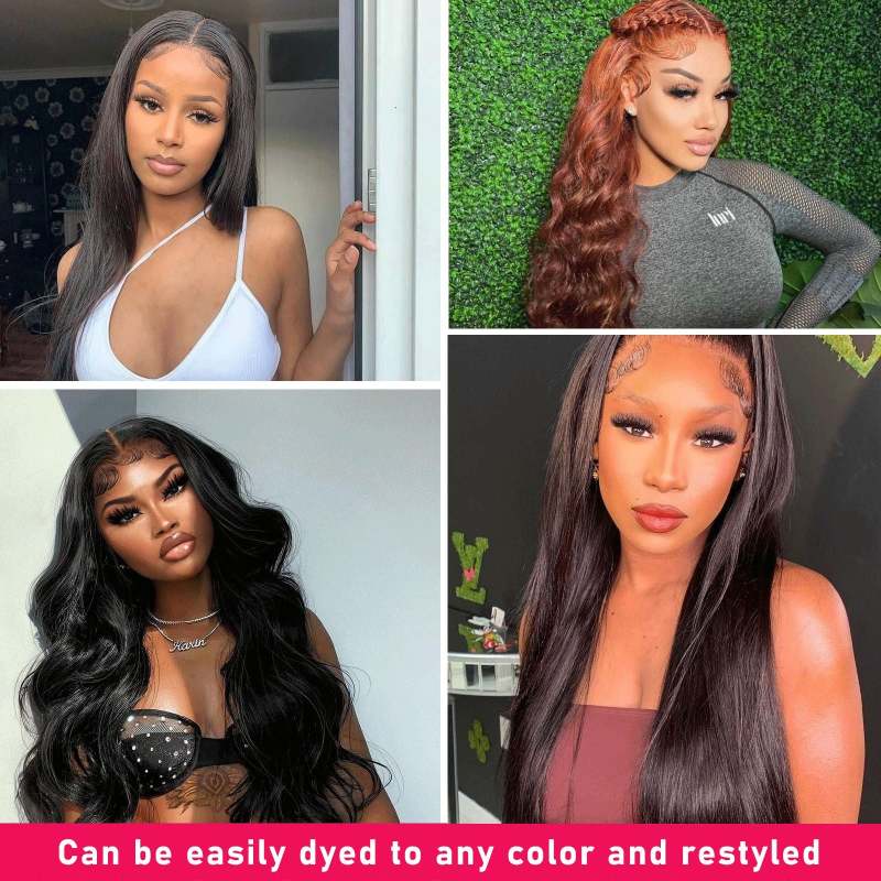 Virgin Body Wave Human Hair 4 Bundles Extensions Natural Color