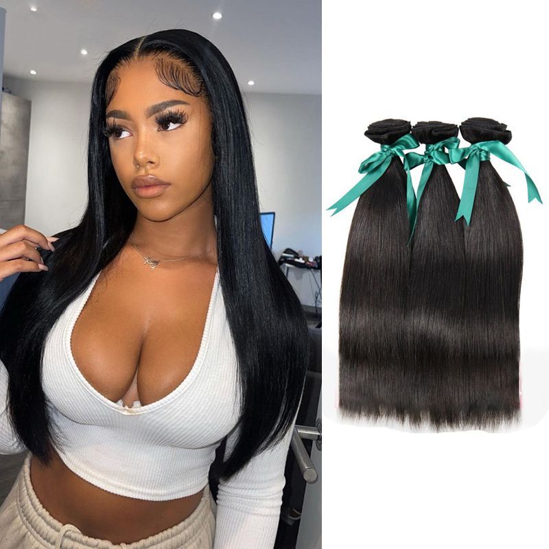 3pcs Bundles Straight Hair Bundles (20 22 24inch) Virgin Human Hair