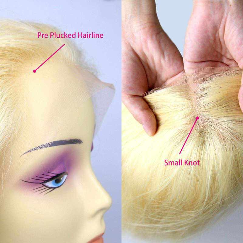 13x4 613 Blonde Lace Front Bob Wigs