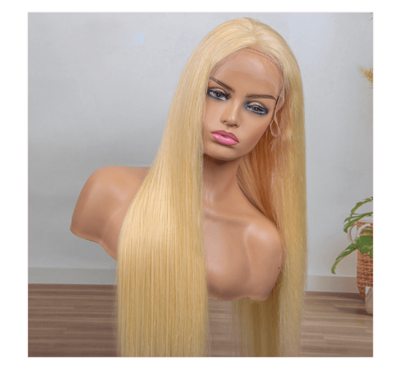 Straight 613 Blonde Wig 613 Lace Front Wig