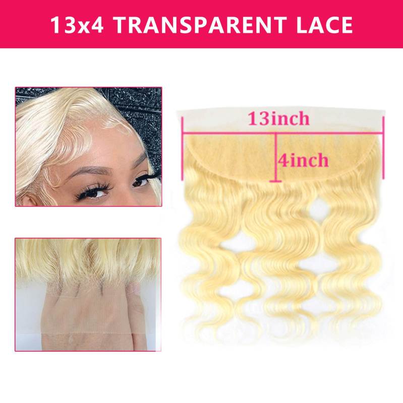 613 Blonde Body Wave Closure Frontal HD Lace