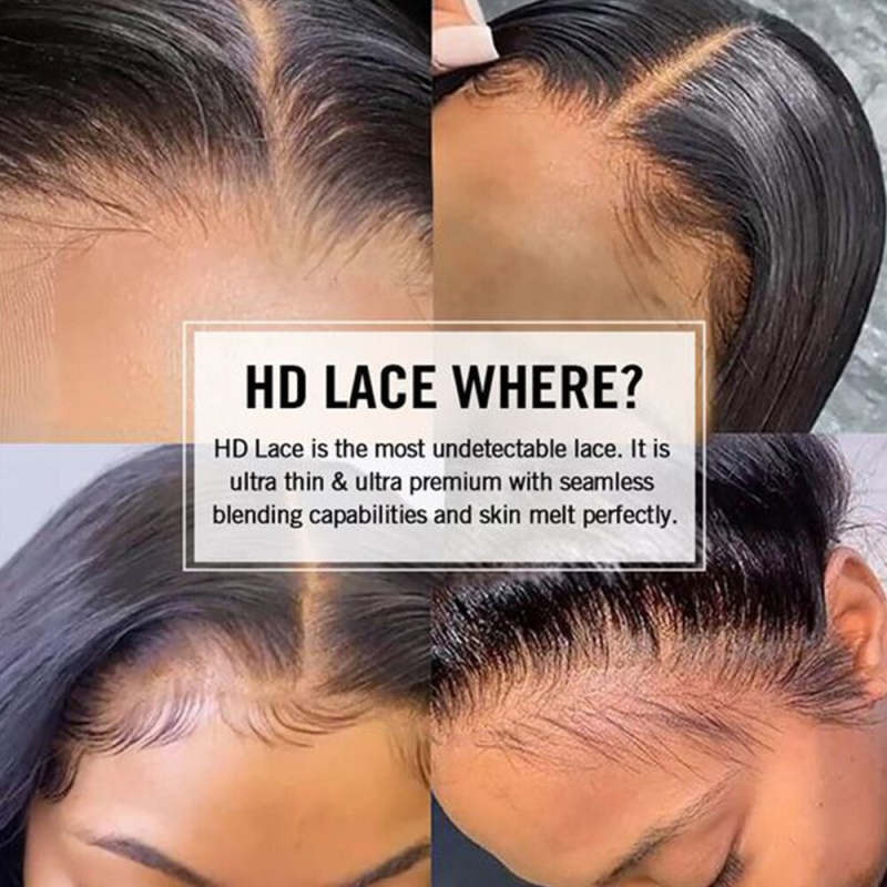 Loose Wave Virgin Human Hair Wig 4x4 5x5 HD Lace Closure Wig