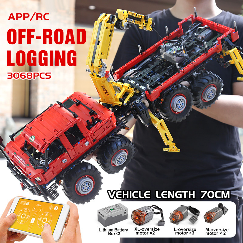 MouldKing 13146 Technic Articulated 8×8 Off-road remote control Truck MOC-15805 Building Block Kids Toy Birthday Gifts from China