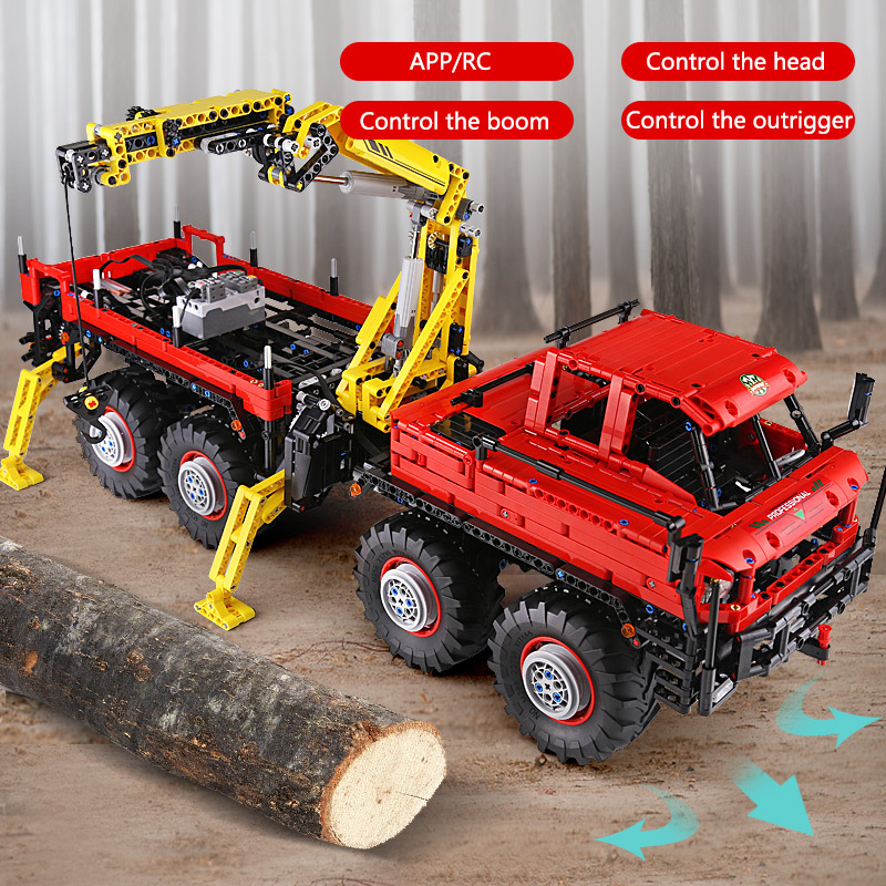 MouldKing 13146 Technic Articulated 8×8 Off-road remote control Truck MOC-15805 Building Block Kids Toy Birthday Gifts from China