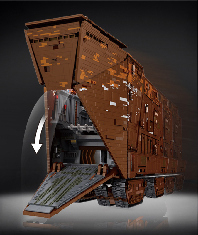 MouldKing 21009 SANDCRAWLER WITH FULL INTERIOR Building Block 13168pcs Bricks Toy  From China MOC-12922