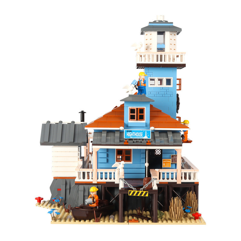 PANGU PG-12002 City Street The Lighthouse building blocks  2375pcs Toys For Gift from China