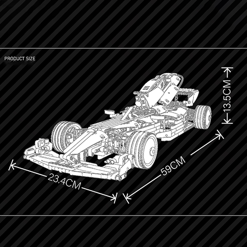 MOC Mould King 18024B Technic Formula 1 Car Model building blocks 1065pcs Bricks toys without Motor ship from China.