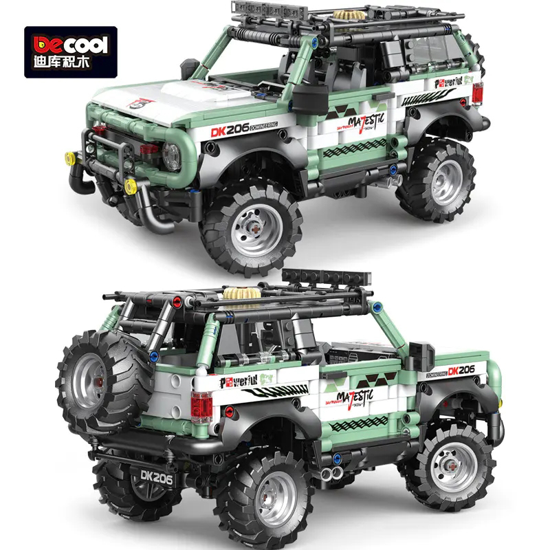DECOOL 33022 Moc Technic static version Overpowered Mustang SUVs Building Blocks 1264pcs Toys From China.