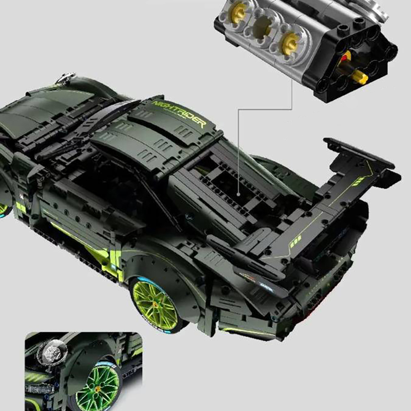 IM.Master 9806-2 Technic Moc Dynamic version RC Mechanical Master 1:10 Sports Car Building Blocks 2286pcs Bricks Toys From China.