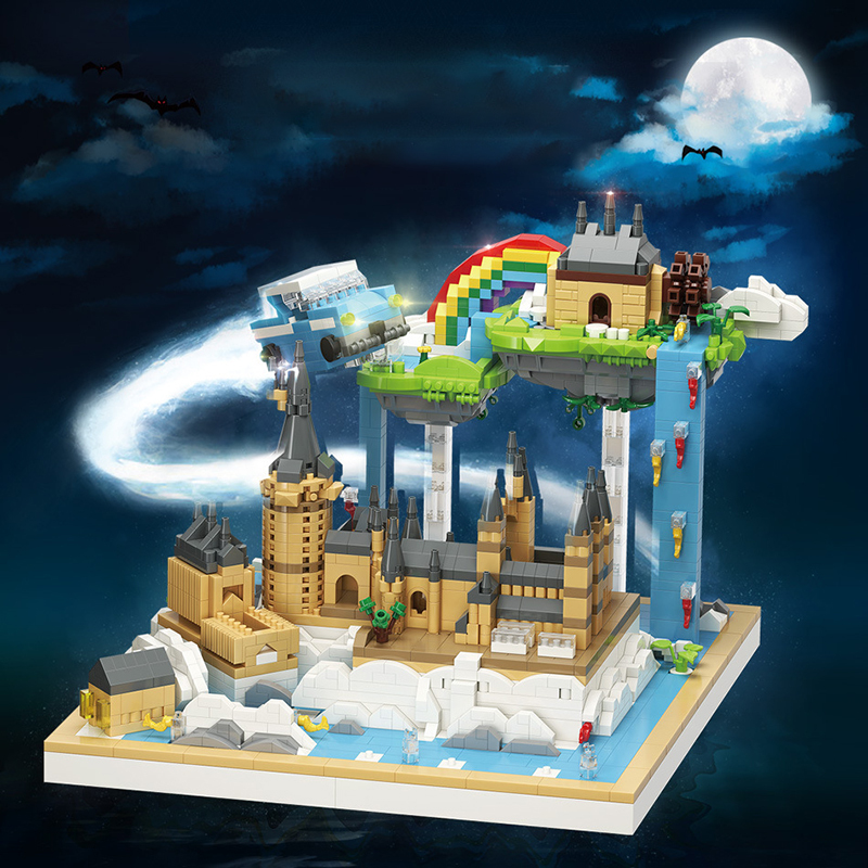 MOYU MY92034 Movie Harry Potter Magic School Castle Mini Bricks Toys 3088pcs Building Blocks From China Delivery.