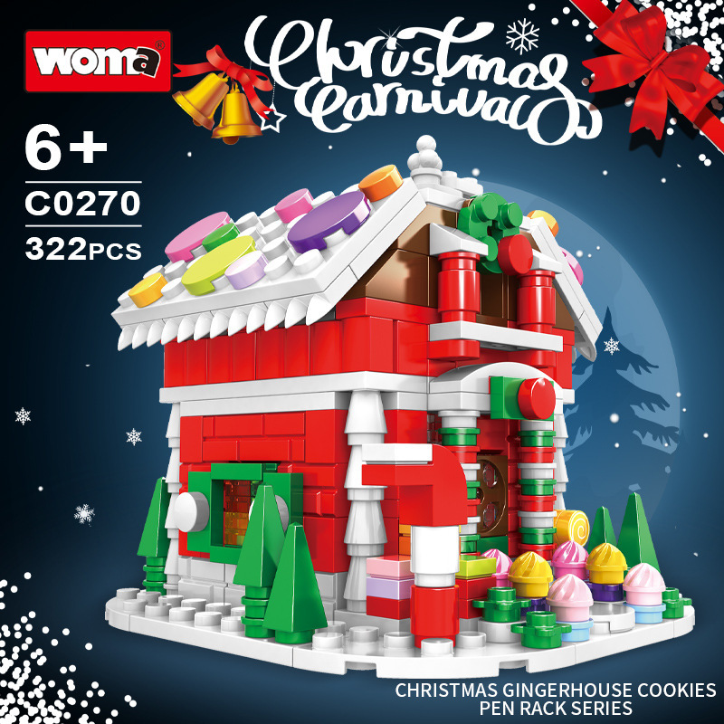 Woma C0270 Creator Christmas House Building Blocks 322pcs Bricks  Christmas Gift Toys From China Delivery.
