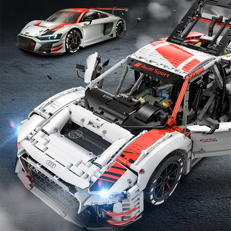 RASTAR 99300 Technic 1:8 Audi R8 LMS GT3 Sports Car Building Blocks 3314±pcs Bricks from China.