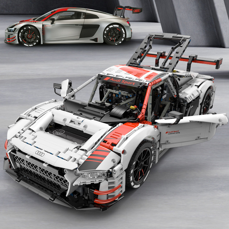 RASTAR 99300 Technic 1:8 Audi R8 LMS GT3 Sports Car Building Blocks 3314±pcs Bricks from China.