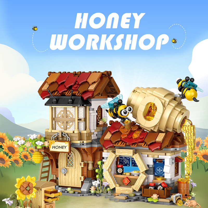 {Mini Micro Bricks} LOZ1943 Creator Honey workshop Buidling Blocks Toys 1242±pcs Bricks from China.