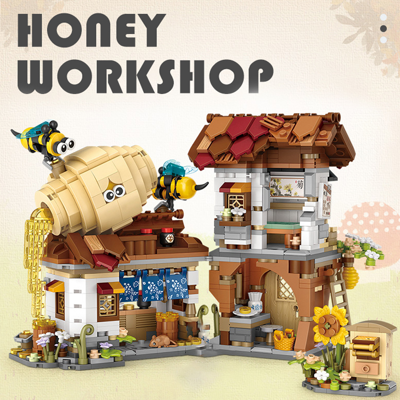 {Mini Micro Bricks} LOZ1943 Creator Honey workshop Buidling Blocks Toys 1242±pcs Bricks from China.